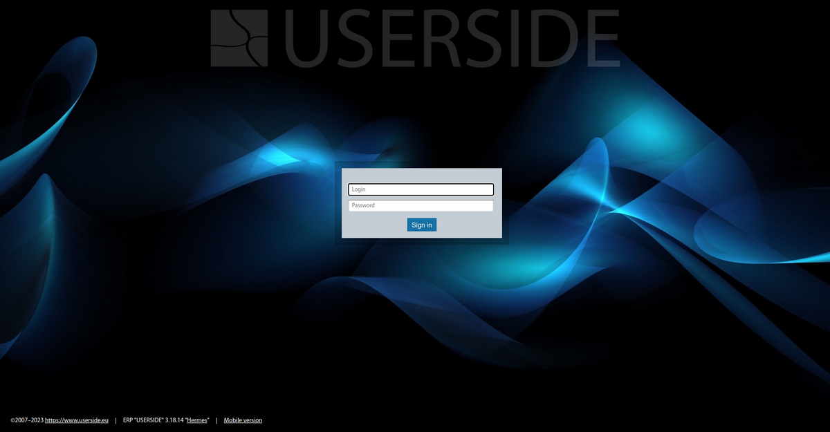 Login — WiKi - UserSide